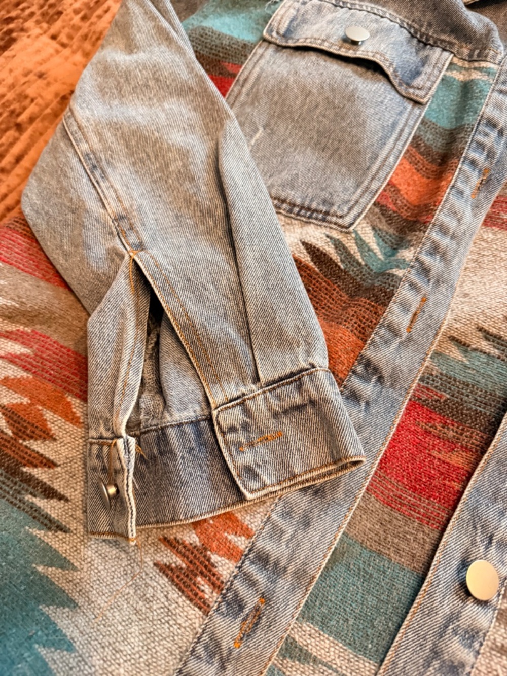 Denim jacket with western detail - Picture 2 of 4